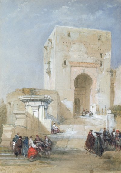 The Gate of Justice, Entrance to the Alhambra by David Roberts